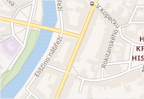 Mostecká v obci Hradec Králové - mapa ulice