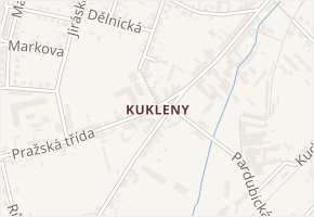 Na Černé v obci Hradec Králové - mapa ulice