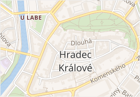 Na Hradě v obci Hradec Králové - mapa ulice