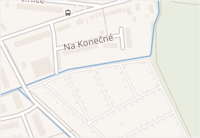 Na Konečné v obci Hradec Králové - mapa ulice