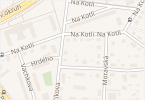 Na Kotli v obci Hradec Králové - mapa ulice