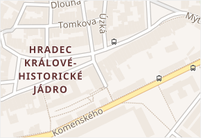 Na Kropáčce v obci Hradec Králové - mapa ulice