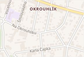 Na Okrouhlíku v obci Hradec Králové - mapa ulice
