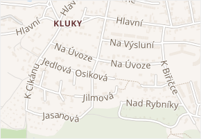Na Úvoze v obci Hradec Králové - mapa ulice