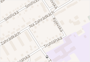 Na Zahrádkách v obci Hradec Králové - mapa ulice