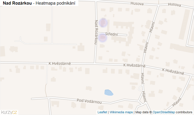 Mapa Nad Rozárkou - Firmy v ulici.