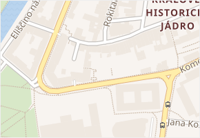 náměstí Jana Pavla II. v obci Hradec Králové - mapa ulice