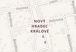 Nový Hradec Králové v obci Hradec Králové - mapa části obce