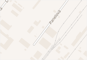 Panelová v obci Hradec Králové - mapa ulice