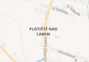 Plotiště nad Labem v obci Hradec Králové - mapa části obce