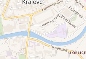 Rautenkrancova v obci Hradec Králové - mapa ulice