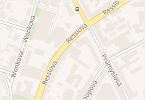 Resslova v obci Hradec Králové - mapa ulice