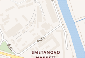 Říční v obci Hradec Králové - mapa ulice