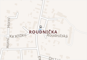 Roudnička v obci Hradec Králové - mapa části obce