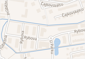 Rybova v obci Hradec Králové - mapa ulice