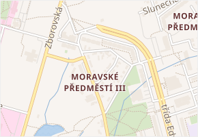 Ševčíkova v obci Hradec Králové - mapa ulice