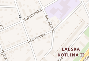Seydlerova v obci Hradec Králové - mapa ulice
