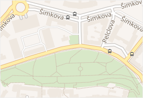 Šimkova v obci Hradec Králové - mapa ulice