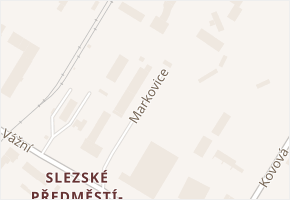 Skladištní oblast v obci Hradec Králové - mapa ulice