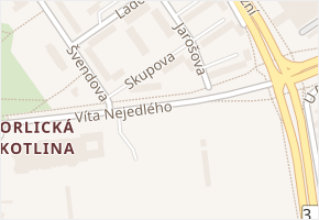 Skupova v obci Hradec Králové - mapa ulice
