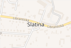Slatina v obci Hradec Králové - mapa části obce