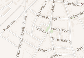 Sovova v obci Hradec Králové - mapa ulice