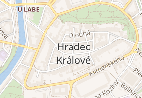 Špitálská v obci Hradec Králové - mapa ulice