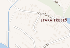 Stříbrná náves v obci Hradec Králové - mapa ulice
