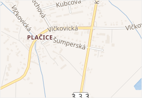 Šumperská v obci Hradec Králové - mapa ulice