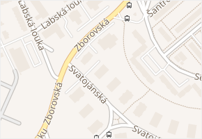 Svatojánská v obci Hradec Králové - mapa ulice