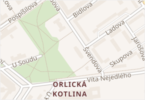 Švendova v obci Hradec Králové - mapa ulice