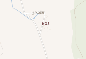 U Koše v obci Hradec Králové - mapa ulice