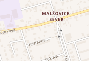Úprkova v obci Hradec Králové - mapa ulice
