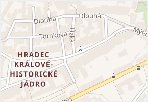 Úzká v obci Hradec Králové - mapa ulice