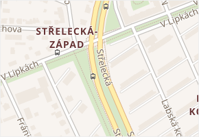 V Lipkách v obci Hradec Králové - mapa ulice