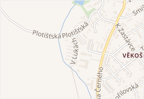 V Lukách v obci Hradec Králové - mapa ulice