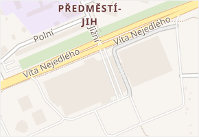 Víta Nejedlého v obci Hradec Králové - mapa ulice