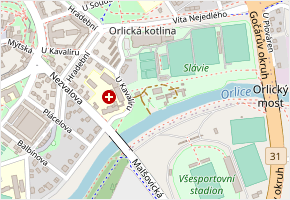 Vonešovy sady v obci Hradec Králové - mapa ulice
