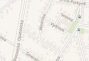 Wintrova v obci Hradec Králové - mapa ulice