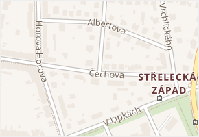 Wolkerova v obci Hradec Králové - mapa ulice
