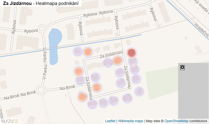 Mapa Za Jízdárnou - Firmy v ulici.