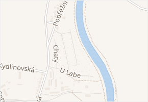 Zahrádkářská osada v obci Hradec Králové - mapa ulice