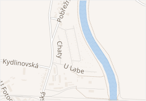 Zahrádkářská osada U Labe v obci Hradec Králové - mapa ulice