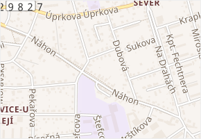 Zákrejsova v obci Hradec Králové - mapa ulice