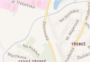 Zborovská v obci Hradec Králové - mapa ulice