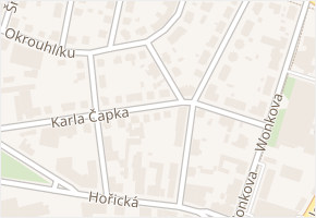 Želivského v obci Hradec Králové - mapa ulice