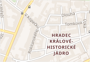 Zieglerova v obci Hradec Králové - mapa ulice