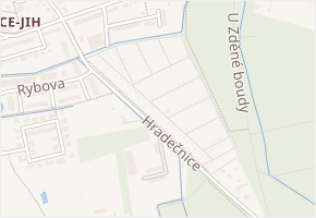 Zlatá růže v obci Hradec Králové - mapa ulice