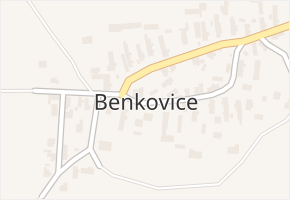 Benkovice v obci Hradec nad Moravicí - mapa části obce