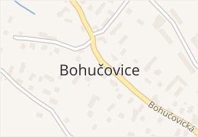 Bohučovice v obci Hradec nad Moravicí - mapa části obce